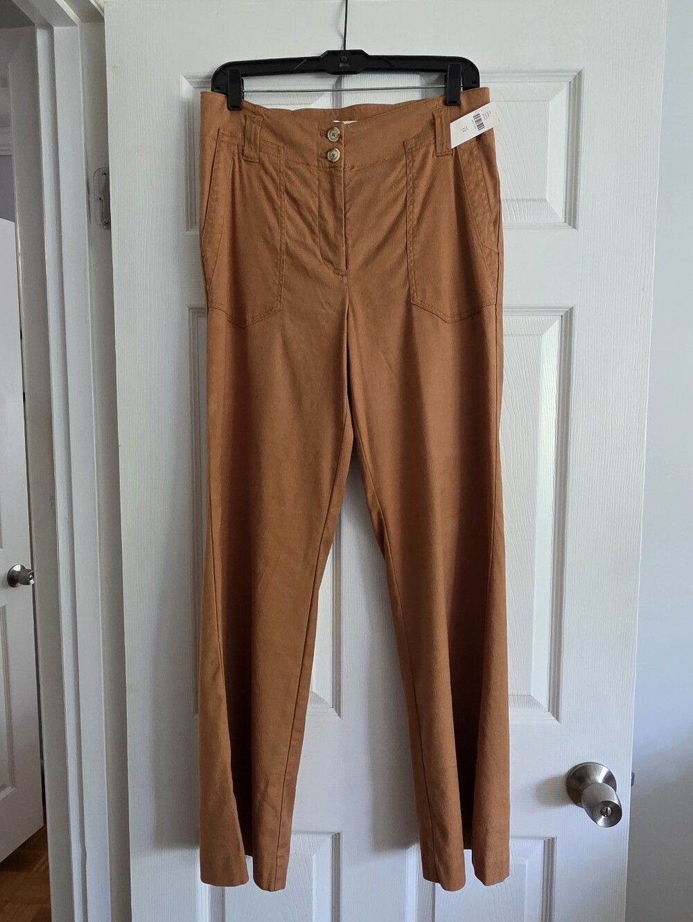Anthropologie Maeve The Naomi Linen Blend Wide Leg Pants size 12 NWT